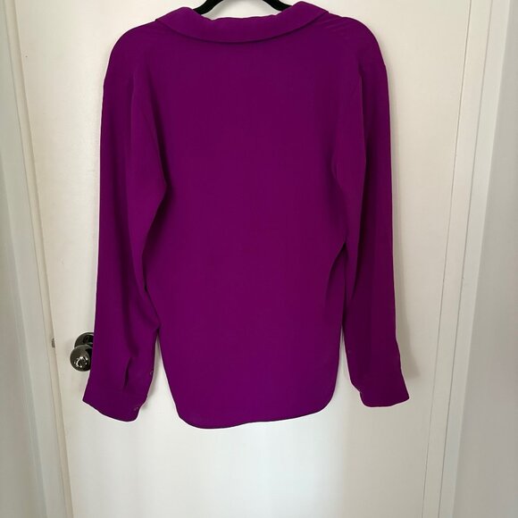 Babaton V-Neck Blouse in Purple - Size S - Picture 5 of 8